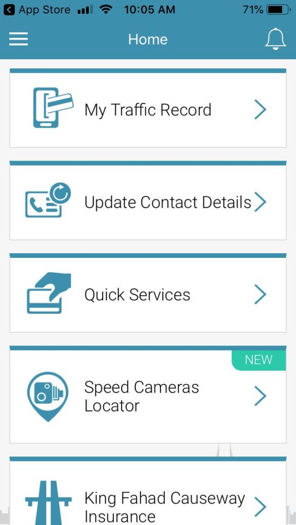 The New Update On Bahrain's eTraffic App localbh