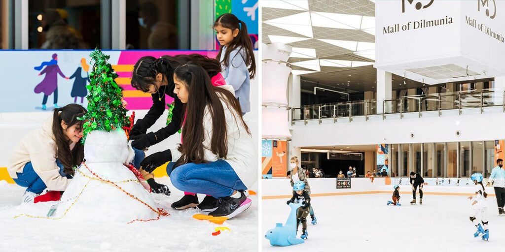 Come Watch The Ice Show & Build Snowmen This Weekend At Mall Of Dilmunia