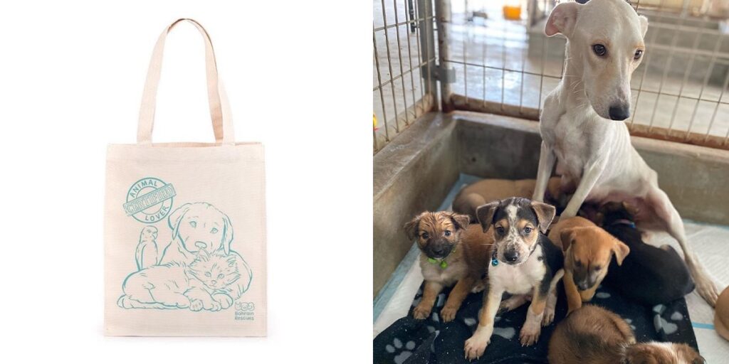 This Local Designed Some Totes To Raise Funds For Our Local Animal Rescue