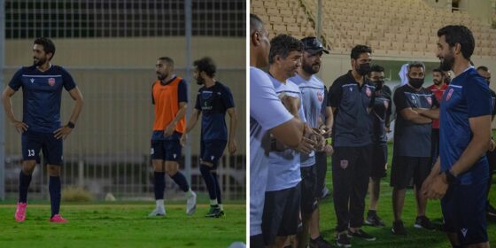 Bahrain’s National Football Team Are Getting Ready For the World Cup Qualifiers & HH Sheikh Nasser Paid Them a Visit