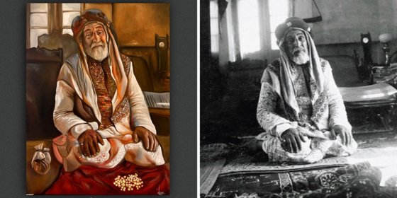 This Local Artist Painted a Portrait Traditional Pearl Merchant From the 1900s & We’re Stunned