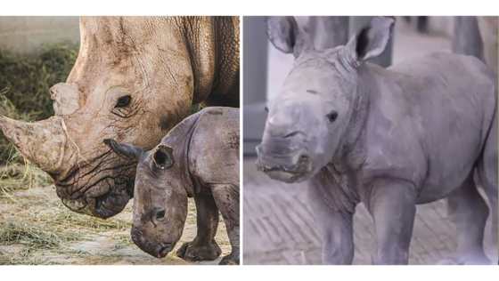 Sharjah Safari Welcomes Southern White Rhino Baby