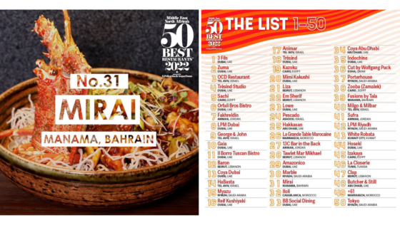 These Bahraini Restaurants Have Made It to MENA’s 50 Best Restaurants List