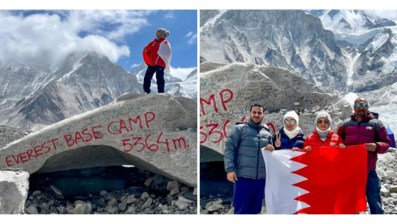 This Family of Adventurers Raised the Bahraini Flag at the Mount Everest Base Camp