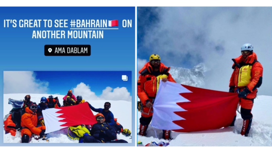 Bahrain Everest Team Raises the Flag at the Summit of Mount Ama Dablam
