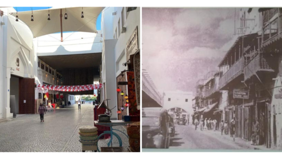 You Have To See These 14 Photos Of Bab Al Bahrain, Taken 71 Years Apart
