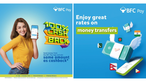 Transfer Money to Your Loved Ones Through the BFC Pay App & Get a Chance to Win 100% Cashback!