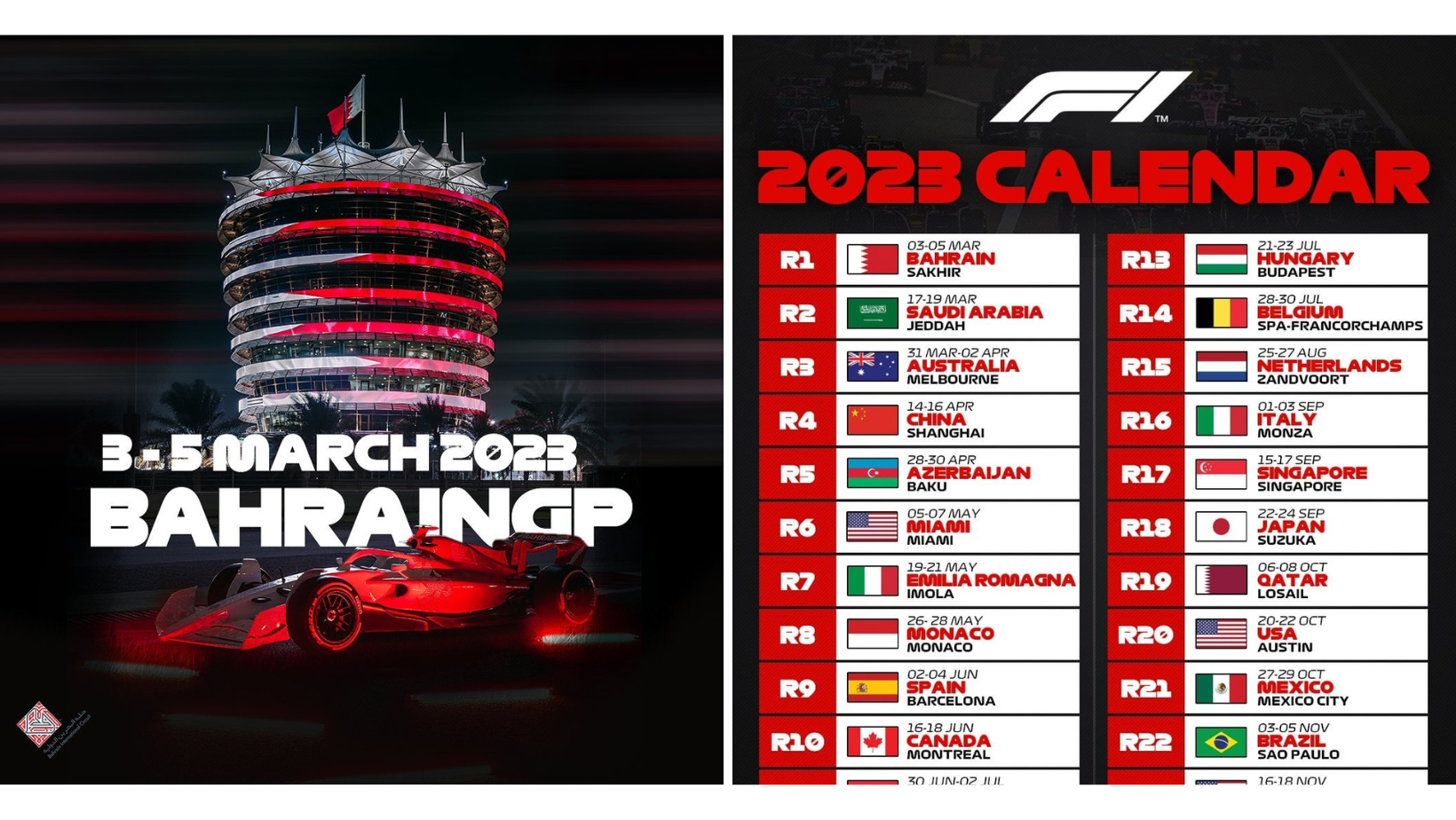 F1 2025 Race Calendar Has Just Been Released & Bahrain Is Scheduled to