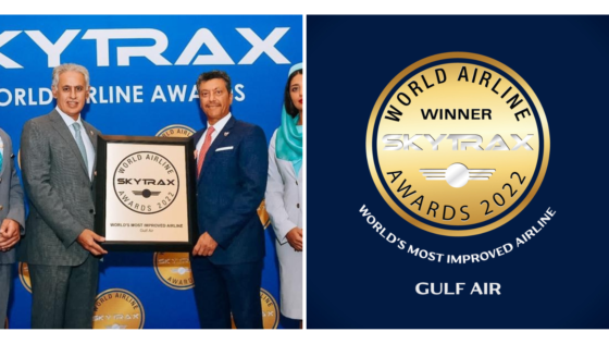 Gulf Air Has Been Named the World’s Most Improved Airline at the Skytrax World Airline Awards 2022!
