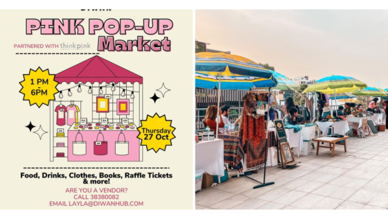 Check Out This Pink Pop-up Market in Adliya Over the Weekend & Support a Great Cause