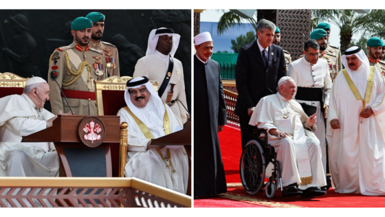Pope Francis Begins the Second Day of His Visit to Bahrain With Closing Speech at the Dialogue Forum