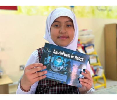 Nawraa Sayed Mortada young author in Bahrain published Adventures in Space