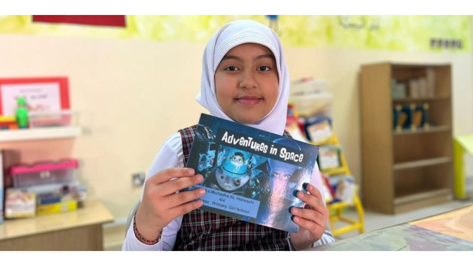 Nawraa Sayed Mortada young author in Bahrain published Adventures in Space