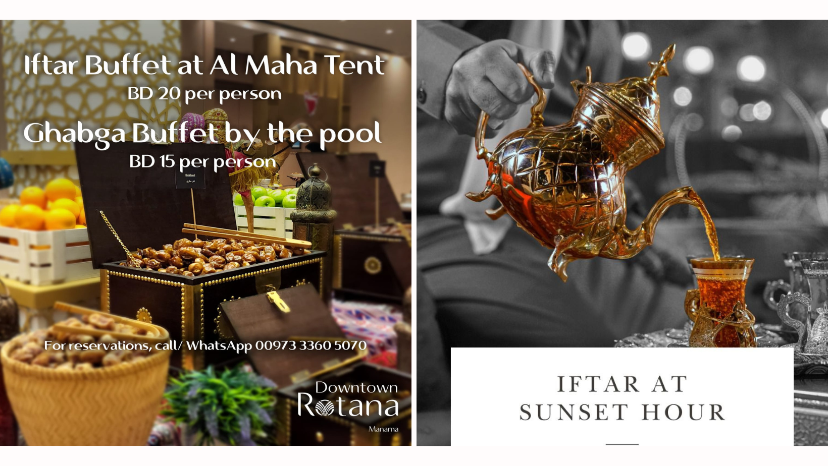 Ramadan Kareem! Here’s the Ultimate List for Iftar in Bahrain, hotel iftar spots in bahrain, iftar spots in bahrain