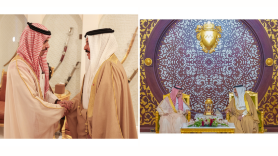 HM King Hamad Received Saudi’s Minister of Foreign Affairs Prince Faisal at Sakhir Palace