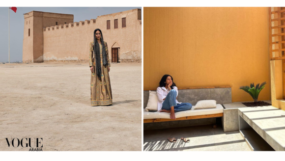 Sheikha Dana Al Khalifa Was Featured in Vogue Arabia Wearing a Stunning Bahraini Dara’a