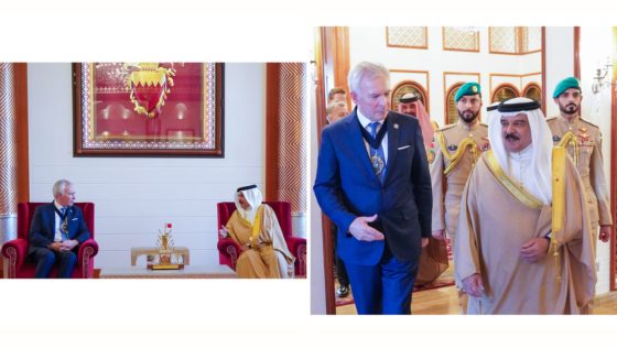 Strong Relations! HM King Hamad Welcomes the Lord Mayor of London at the Al-Safriya Palace