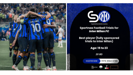 You Can Get a Chance to Play With Inter Milan With This Football Tryout in Bahrain