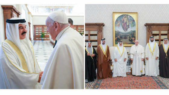 HM King Hamad and Pope Francis Discuss Bahrain-Vatican Relations and Global Cooperation