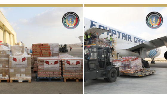 Bahraini Humanitarian Aid Shipment Reaches El Arish International Airport for Gaza