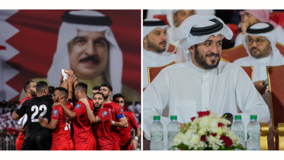 HH Sh Khalid Attended Team Bahrain’s Football Match Vs. the UAE Last Night
