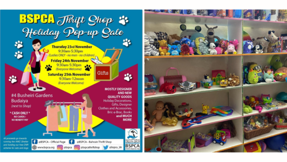 Check Out This Bahraini Thrift Shop Pop-Up Sale This Weekend & Support a Pawsome Cause