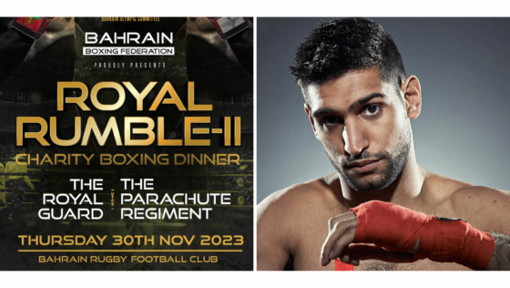 Boxing Champ Amir Khan Will Be At The Royal Rumble II Charity Dinner This Month in Bahrain