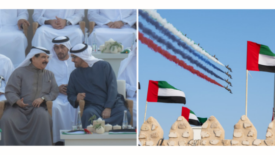 #52! HM King Hamad Attended the UAE’s “Union March” in Abu Dhabi