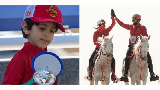 A Family Win! HH Sh Nasser Guides His Children to Victory at the Young Riders Race