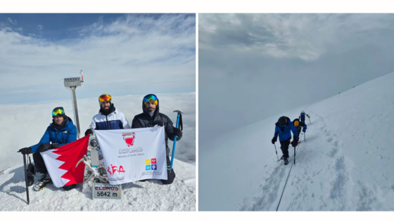 Proud! These Bahraini Adventurers Conquered Mount Elbrus in Russia