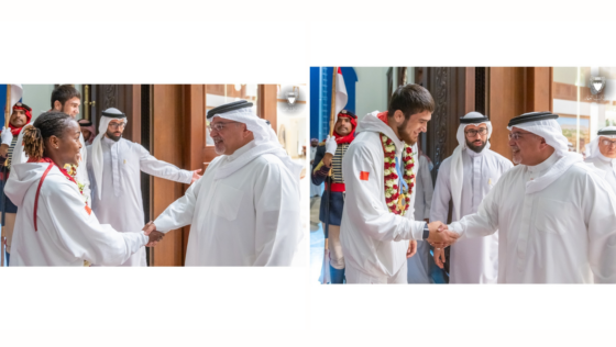 HRH Prince Salman Receives Team Bahrain’s Paris 2024 Olympic Medalists