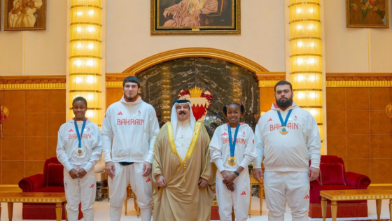 HM King Hamad Received Team Bahrain’s Olympic Medalists!