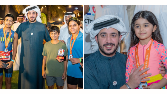HH Sh Khalid Attended the Children’s Triathlon Yesterday in Zallaq