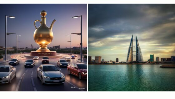 Bahrain Approves Adding a Dallah & Other Traditional Arab Elements to Beautify Hajiyat Roundabout