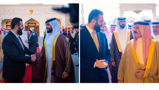 Syrian President Departs Bahrain after Meeting with HM King Hamad at the Sakhir Palace