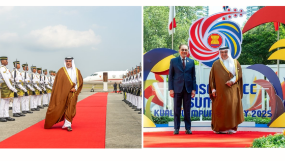 HRH Prince Salman Arrived in Malaysia on Behalf of HM King Hamad for the GCC–ASEAN Summit
