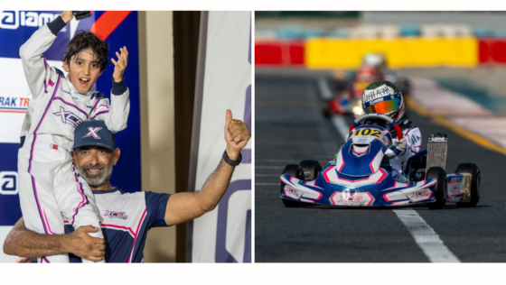 Bahrain’s Rising Motorsport Star, Shaikh Saif Came In Third at the UAE IAME Series Season Opener!