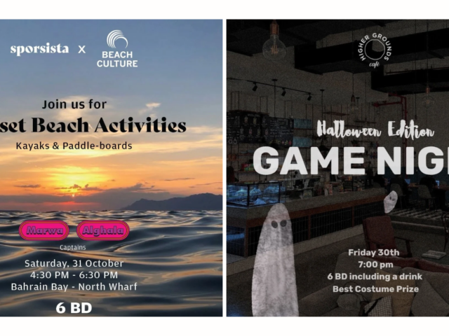 Things to do in Bahrain this Weekend: 29-31 Oct